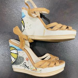 Coach summer wedges